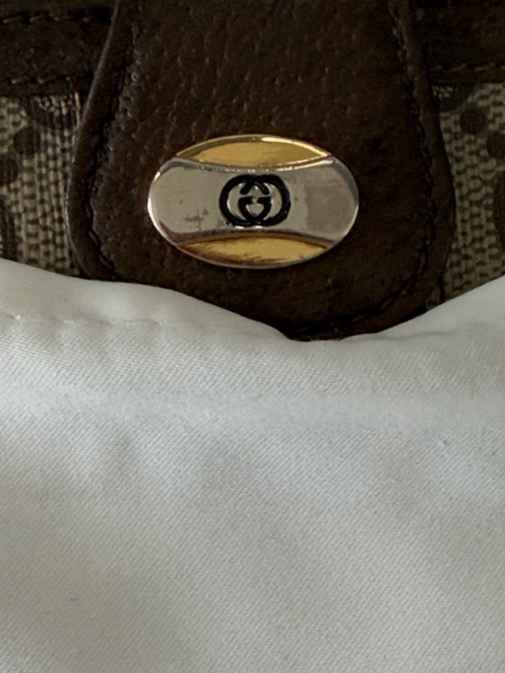 EUC Gucci Brown GG Canvas Bifold Wallet with Web Stripe - Picture 8 of 8